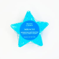 PRETTY GARDEN, «Miracle», бомбочка голубая в форме звезды PRETTY GARDEN, «Miracle», бомбочка голубая в форме звезды