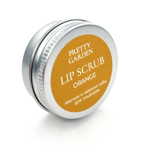 PRETTY GARDEN, Сахарный скраб для губ Апельсин