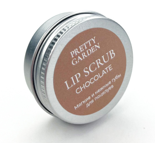 PRETTY GARDEN, Сахарный скраб для губ Шоколад