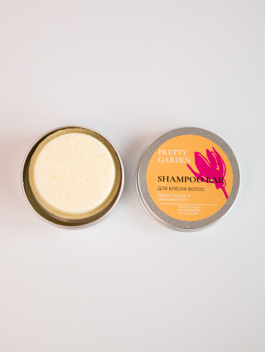 PRETTY GARDEN, Твердый шампунь Для блеска волос