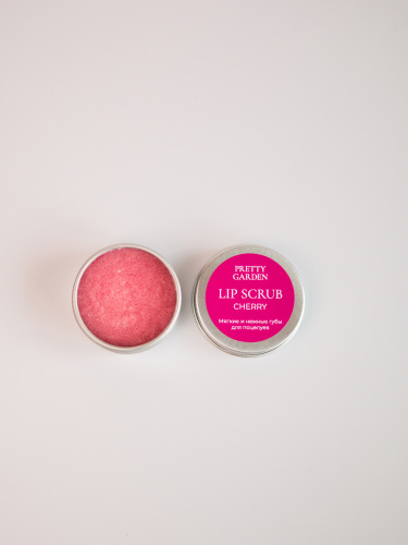 PRETTY GARDEN, Сахарный скраб для губ Вишня